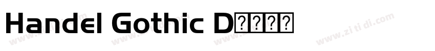 Handel Gothic D字体转换
